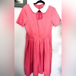 Lindy Bop Peter Pan Collar Cut Out Pinup Vintage Style Midi Dress